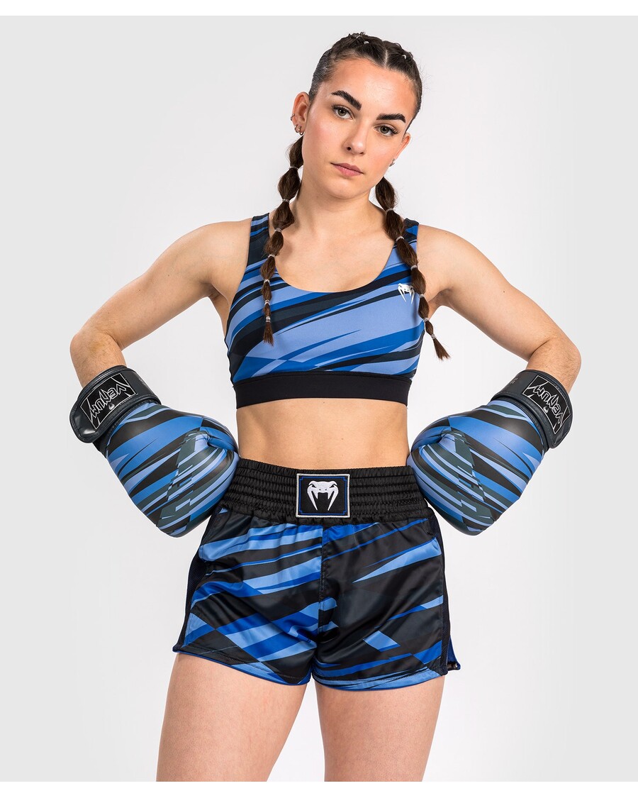 מכנסיים קצרים מואי תאי לנשים Venum Abyss - צללית כחולה