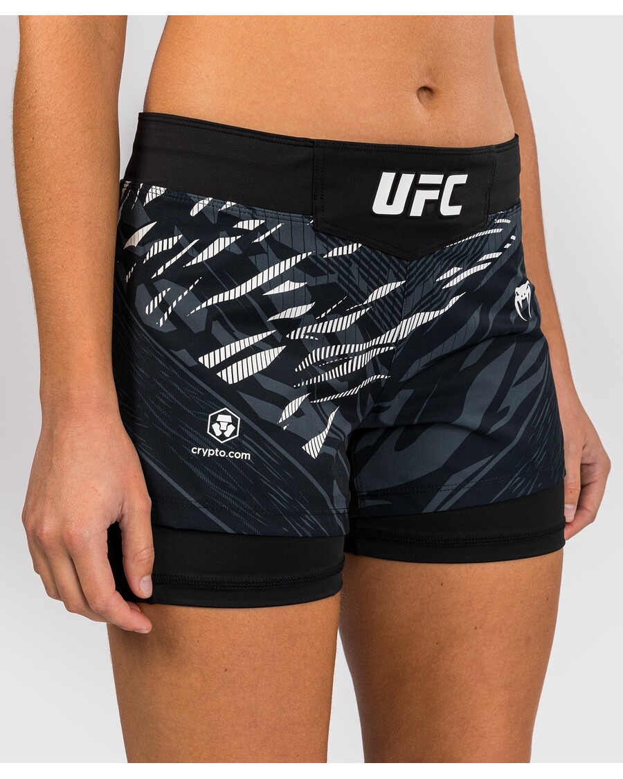 Pantaloncini Da Combattimento Da Donna Ufc Fusion Di Venum Personalizzati Autentici Fight Night - Neri