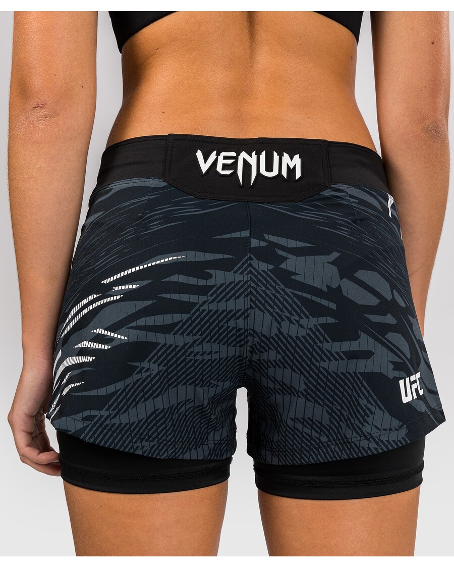 Pantaloncini Da Combattimento Da Donna Ufc Fusion Di Venum Personalizzati Autentici Fight Night - Neri