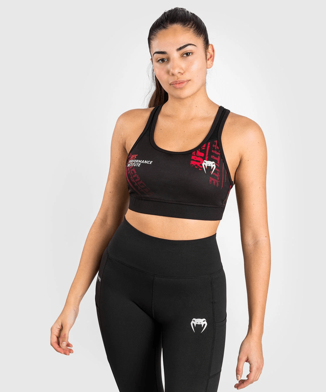Venum UFC Performance Institute 2.0 Women’s Sport Bra - Black/Red