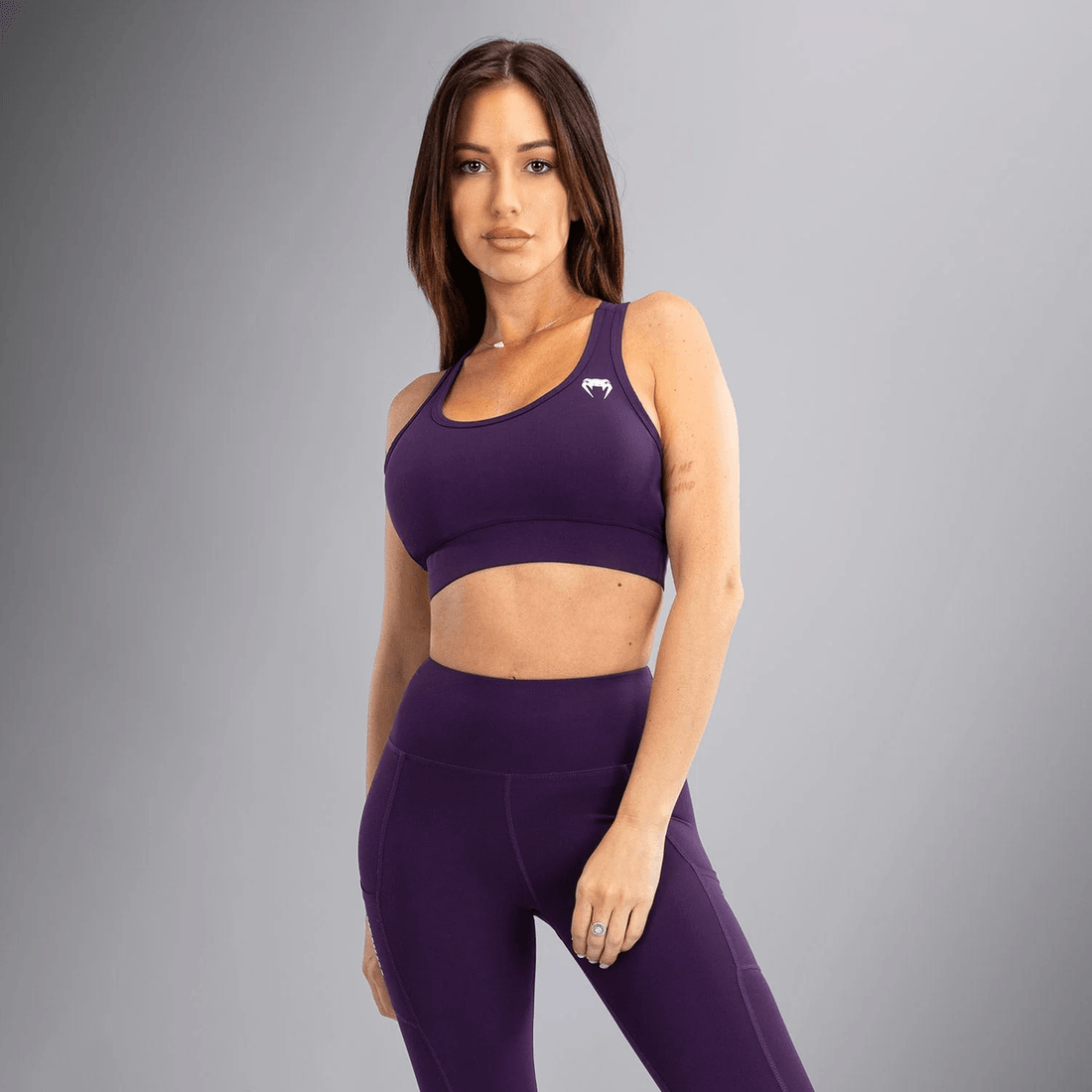 Venum Essential Women's Medium Impact Sports Bra - Deep Purple