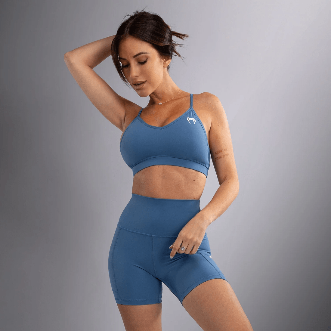 Venum Essential Women's Low Impact Sports Bra - Storm Blue
