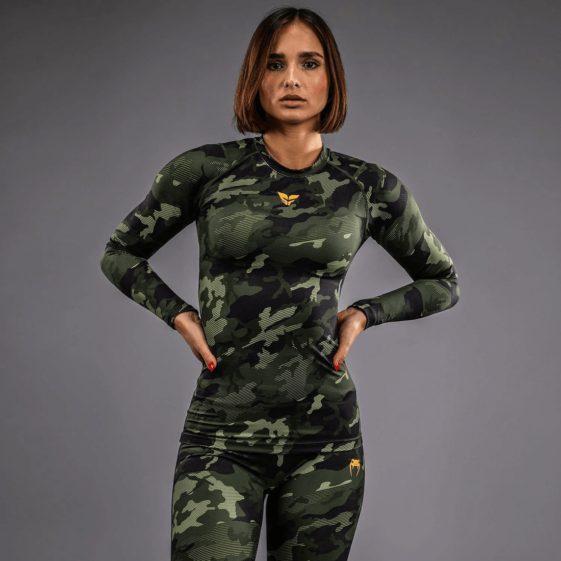 Venum x Sophia Rose Women’s Long Sleeve Rashguard - Forest Camo