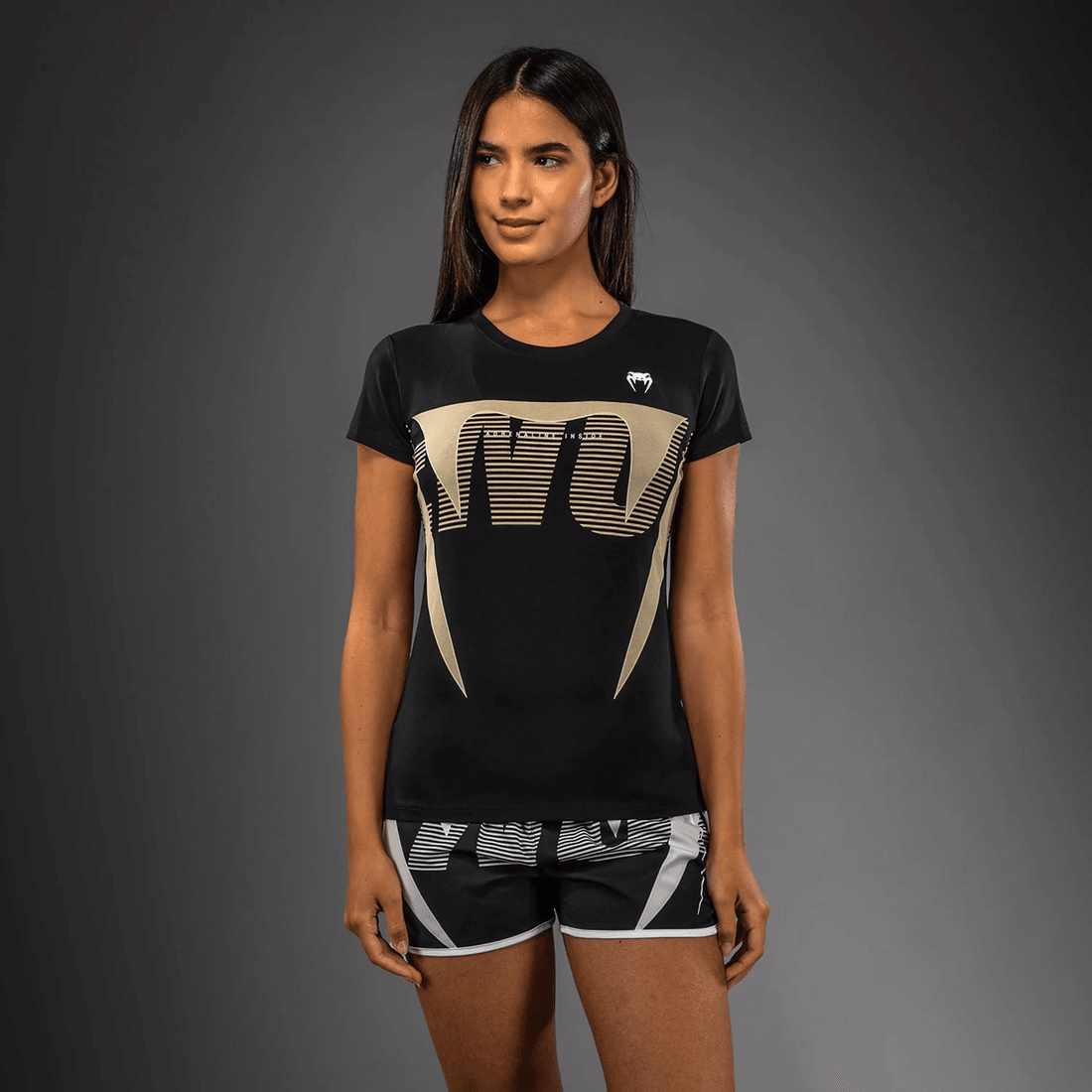 Venum Adrenaline Women's T-Shirt - Black/ Ivory