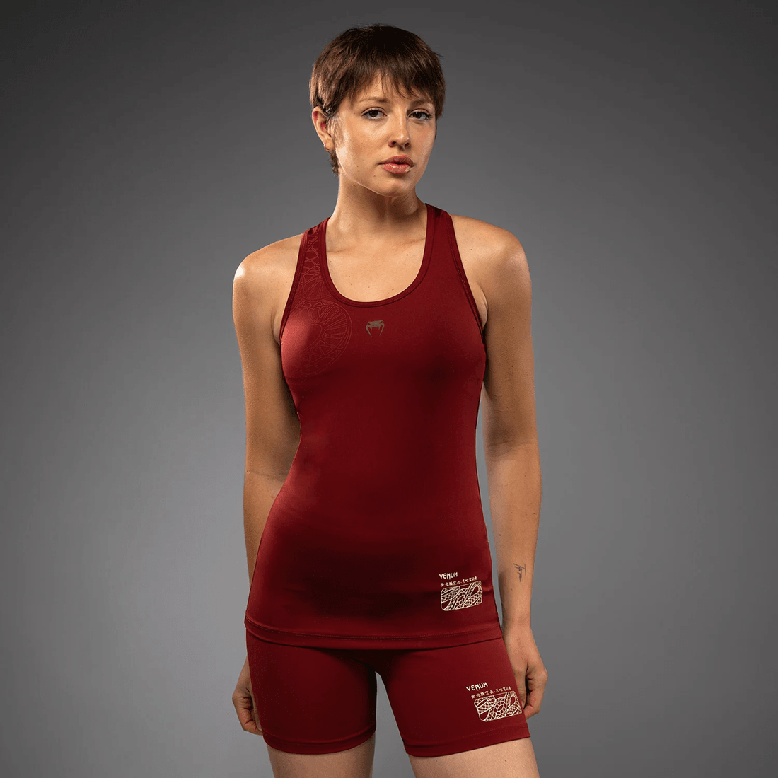 Venum Serpenti Women’s Tank Top - Burgundy/Ivory