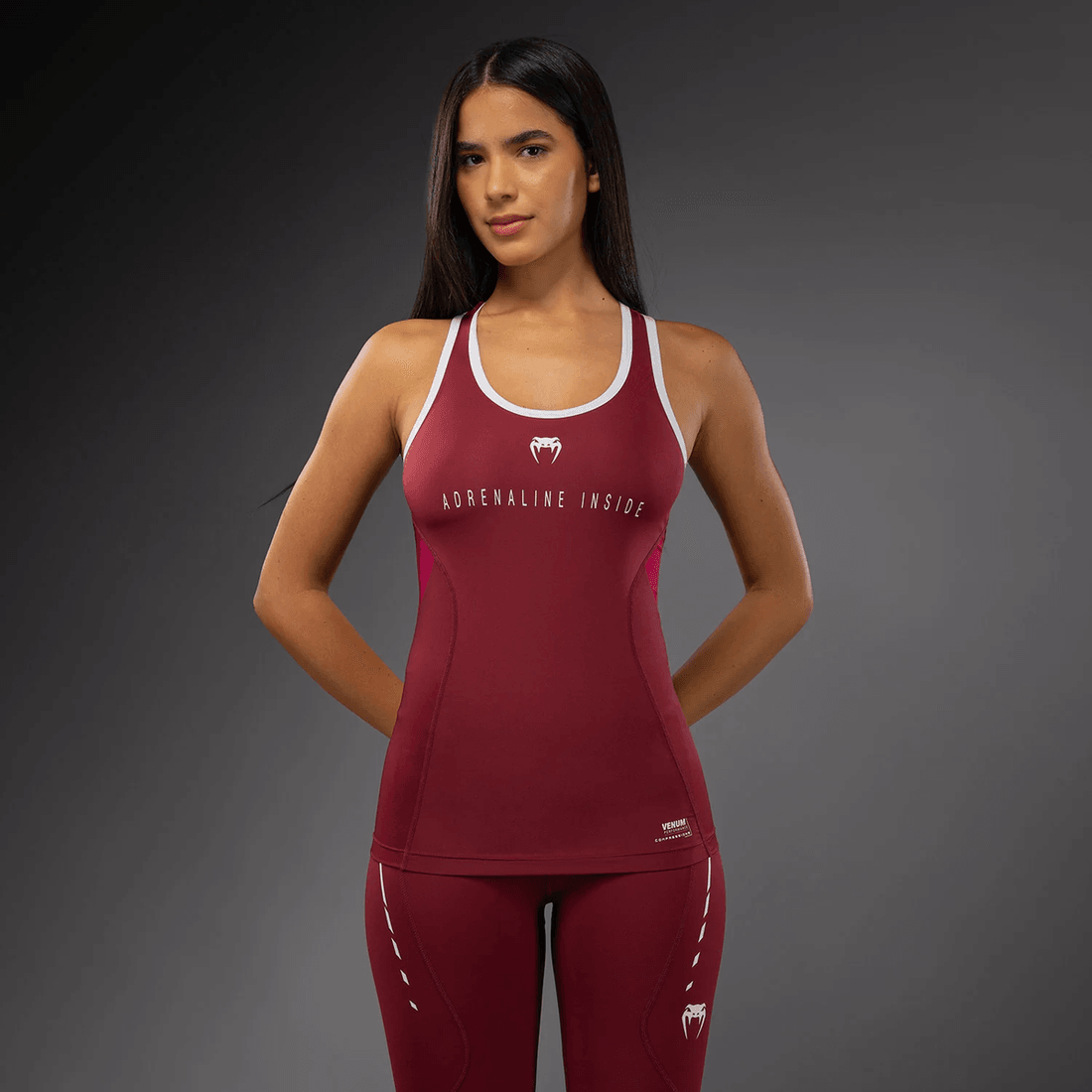 Venum Adrenaline Women's Dry Tech Tank Top - Burgundy/ Pink