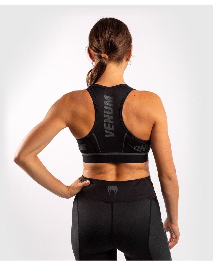 Venum ONE FC Impact Sport Bra - Black/Black