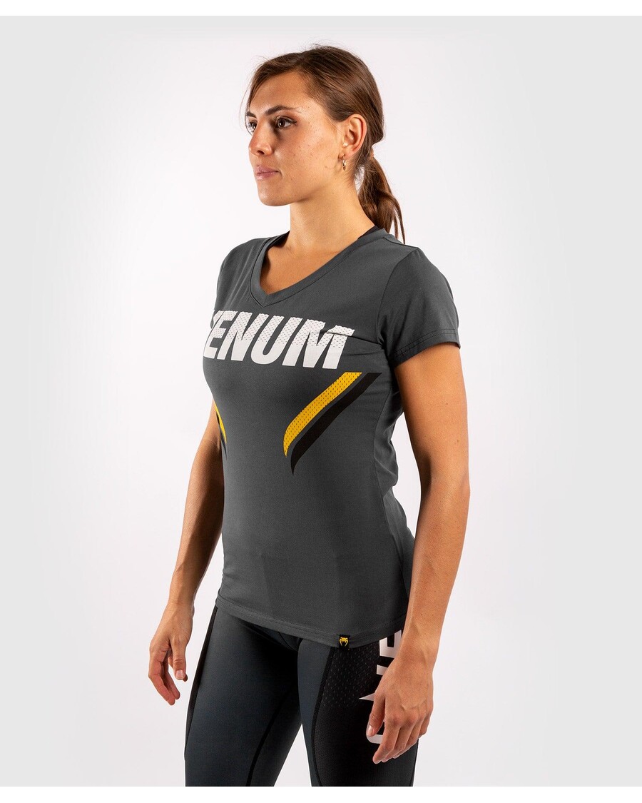 חולצת טי Venum One Fc Impact - לנשים - אפור/צהוב