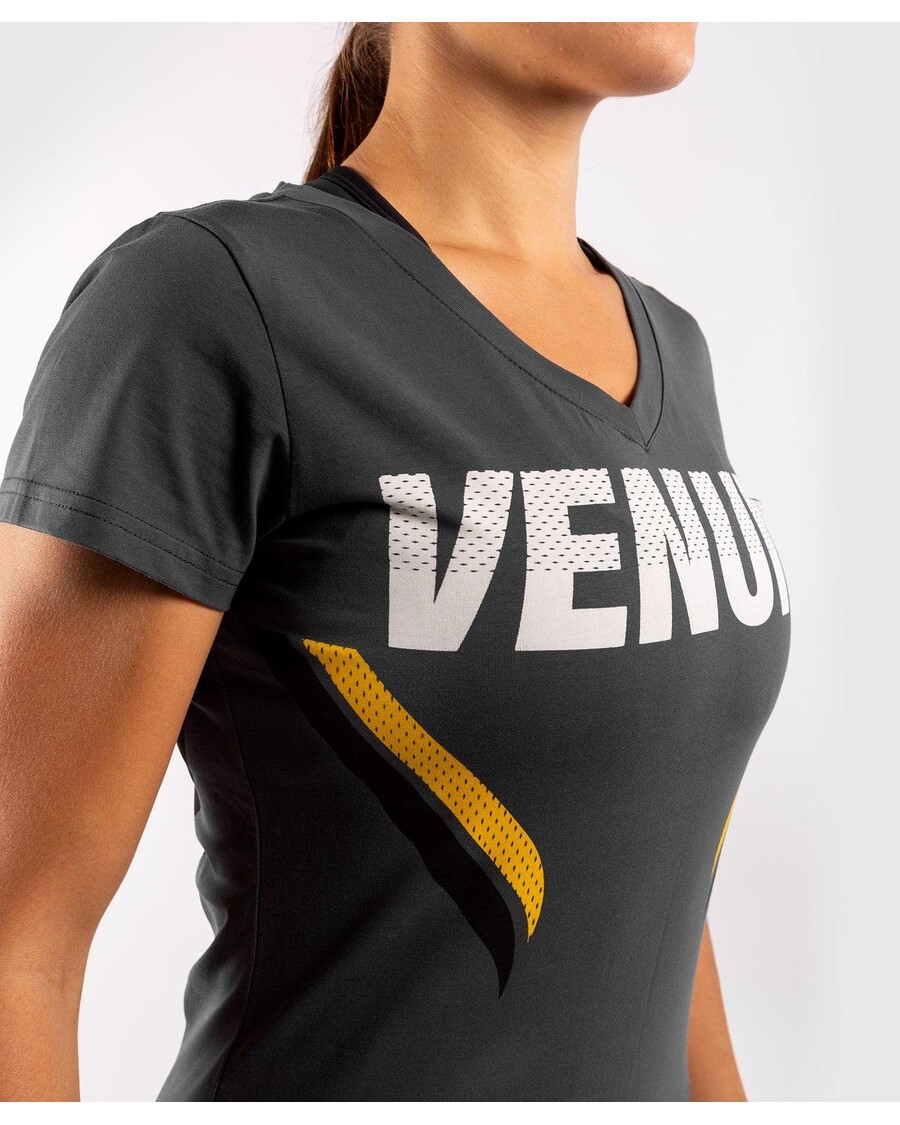 חולצת טי Venum One Fc Impact - לנשים - אפור/צהוב
