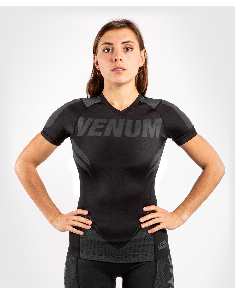 Venum One Fc Impact Rashguard - Korte Ermer - For Kvinner - Svart/svart