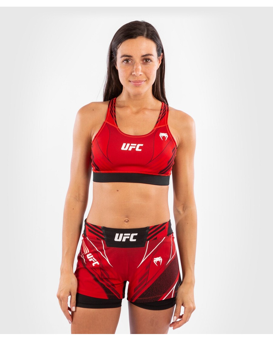 Bra Olahraga Wanita Ufc Venum Authentic Pertarungan Malam - Merah