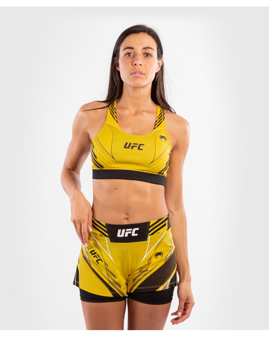 Bra Olahraga Wanita Ufc Venum Authentic Pertarungan Malam - Kuning