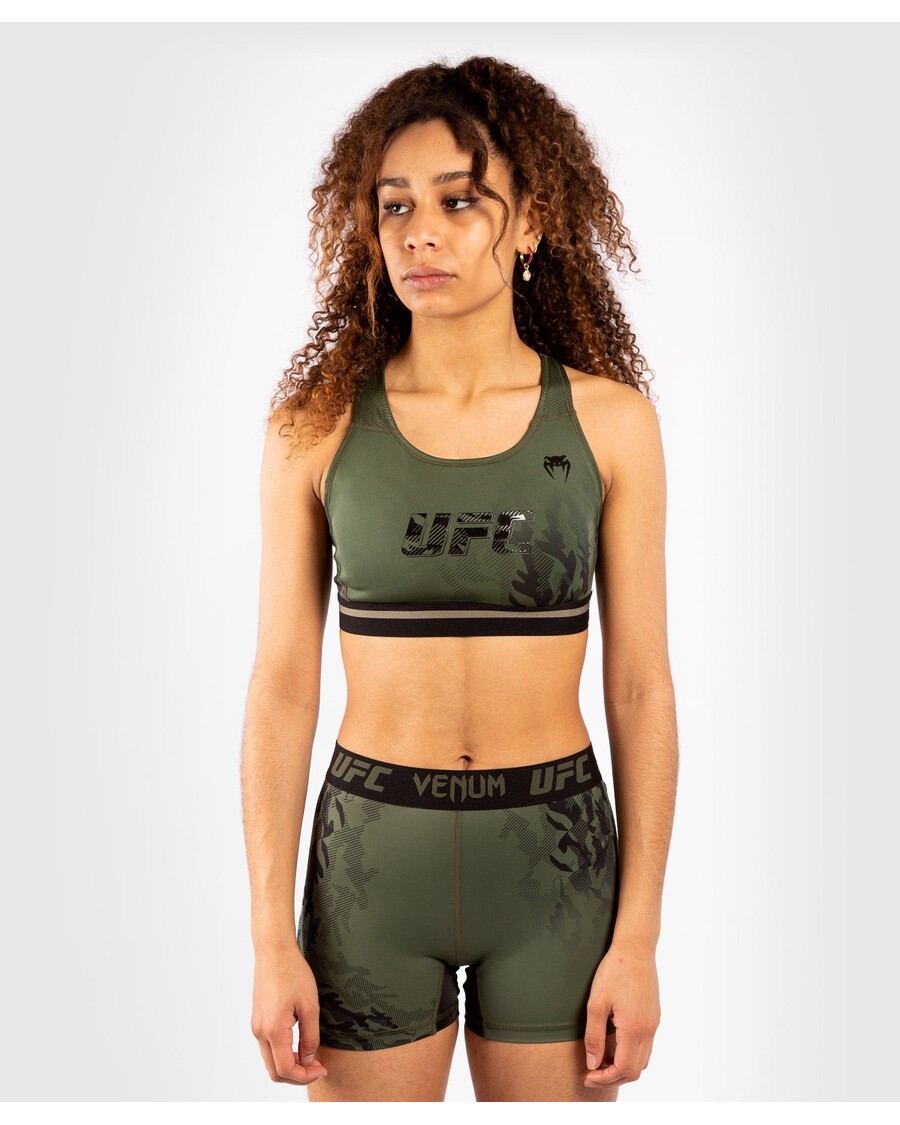 Bra Olahraga Wanita Ufc Venum Authentic Pertarungan Minggu - Khaki