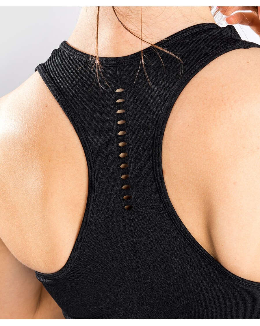 Venum スパーリング シームレス スポーツ ブラ - 女性用 - ブラック