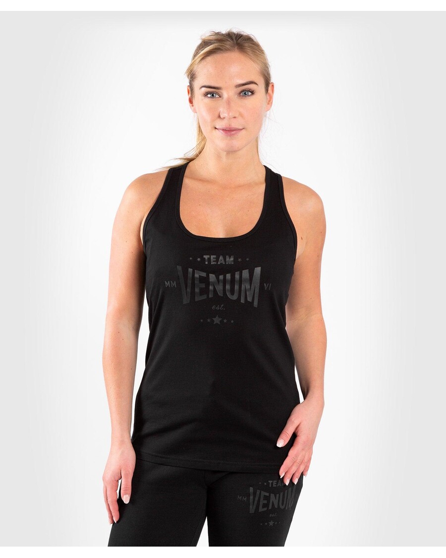 Tank Top Venum Team 2.0 - Untuk Wanita - Hitam/hitam