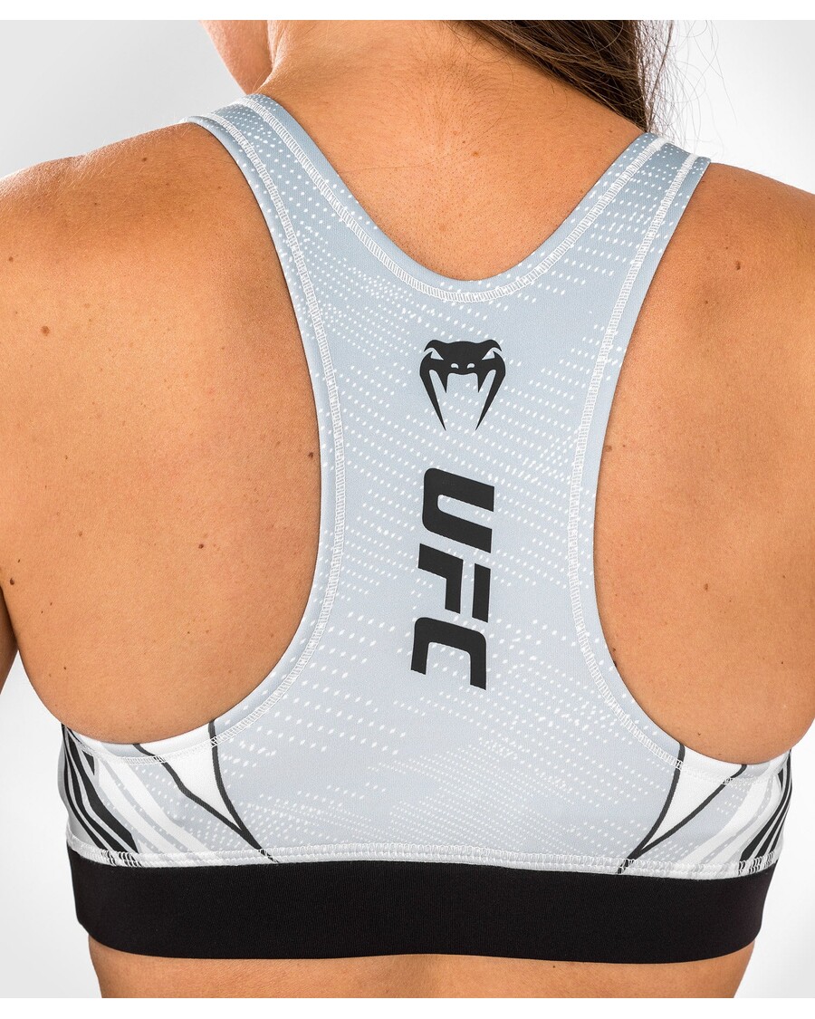 UFC VENUM オーセンティック ファイト ナイト 1.0 レディース スポーツ ブラ - ホワイト