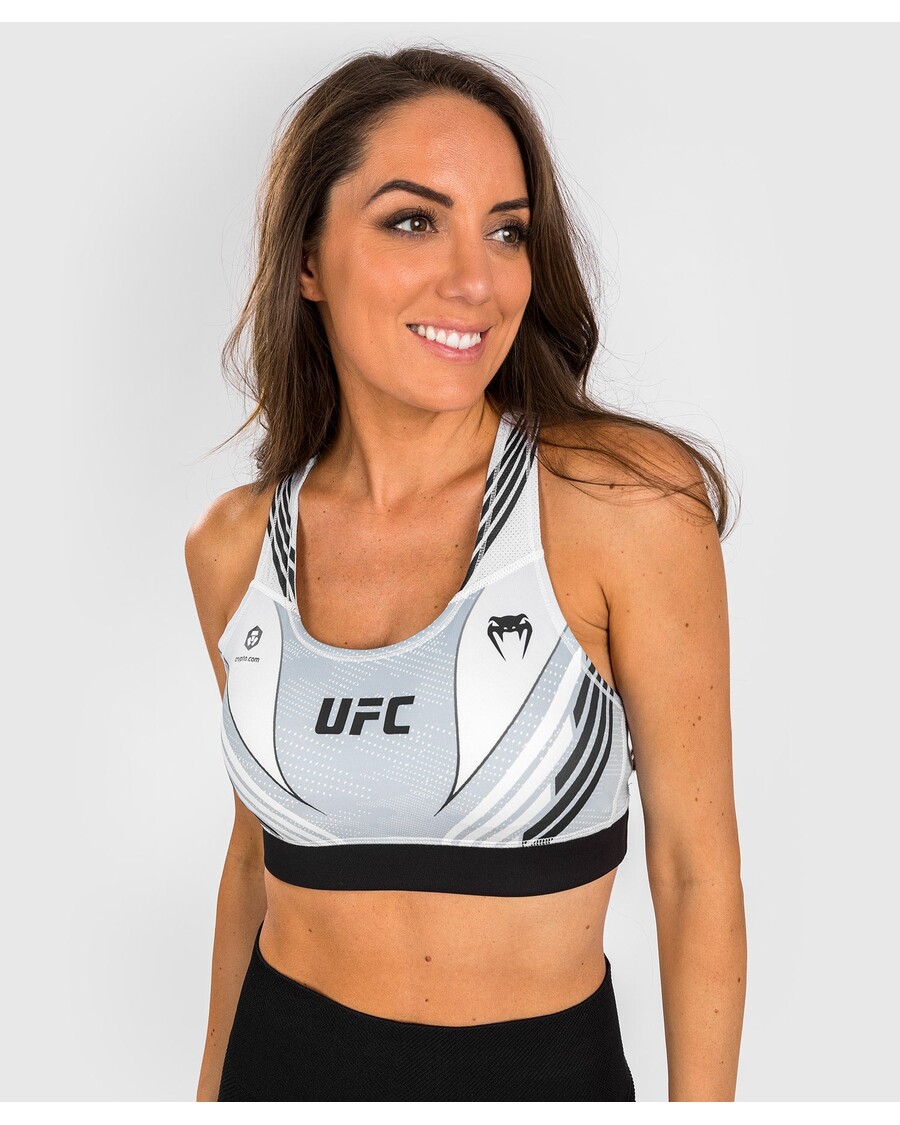UFC VENUM オーセンティック ファイト ナイト 1.0 レディース スポーツ ブラ - ホワイト
