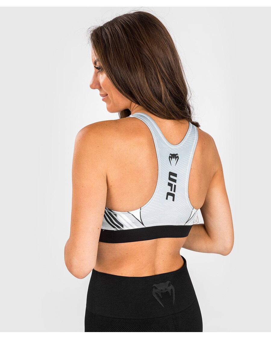 UFC VENUM オーセンティック ファイト ナイト 1.0 レディース スポーツ ブラ - ホワイト