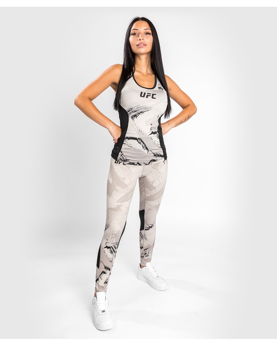 UFC VENUM オーセンティック ファイト ウィーク 2.0 ウィメンズ パフォーマンス タンクトップ - サンド/ブラック