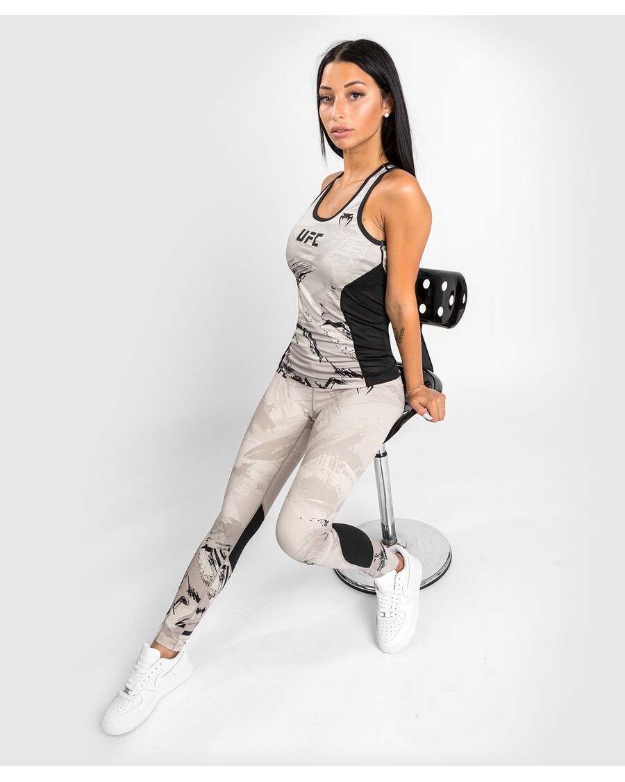 UFC VENUM オーセンティック ファイト ウィーク 2.0 ウィメンズ パフォーマンス タンクトップ - サンド/ブラック