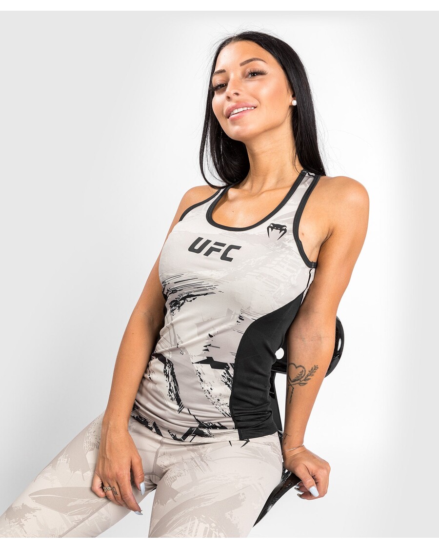 Ufc Venum Authentic Fight Week 2.0 Dametopp - Sand/svart