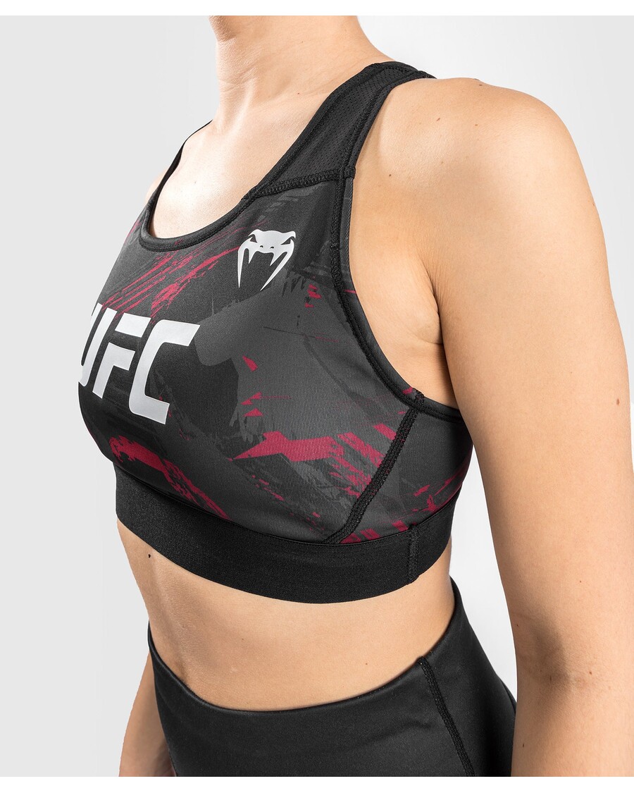 Ufc Venum Authentic Fight Week 2.0 ženski Sportski Grudnjak - Crno/crveni