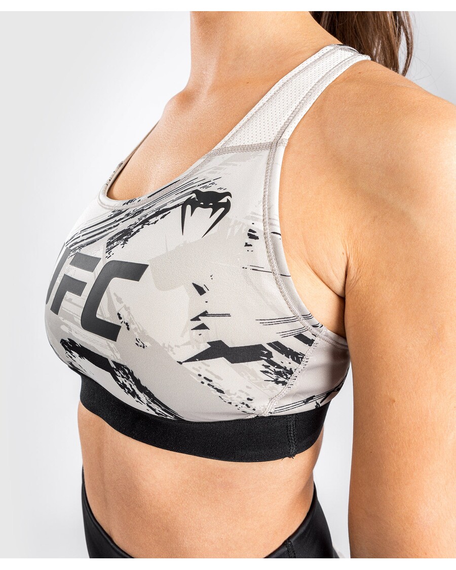 UFC VENUM オーセンティック ファイト ウィーク 2.0 女性用スポーツブラ - サンド/ブラック