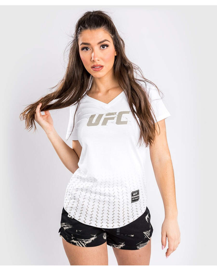 Kaos Lengan Pendek Wanita Ufc Venum Authenticfight Week 2.0 - Putih