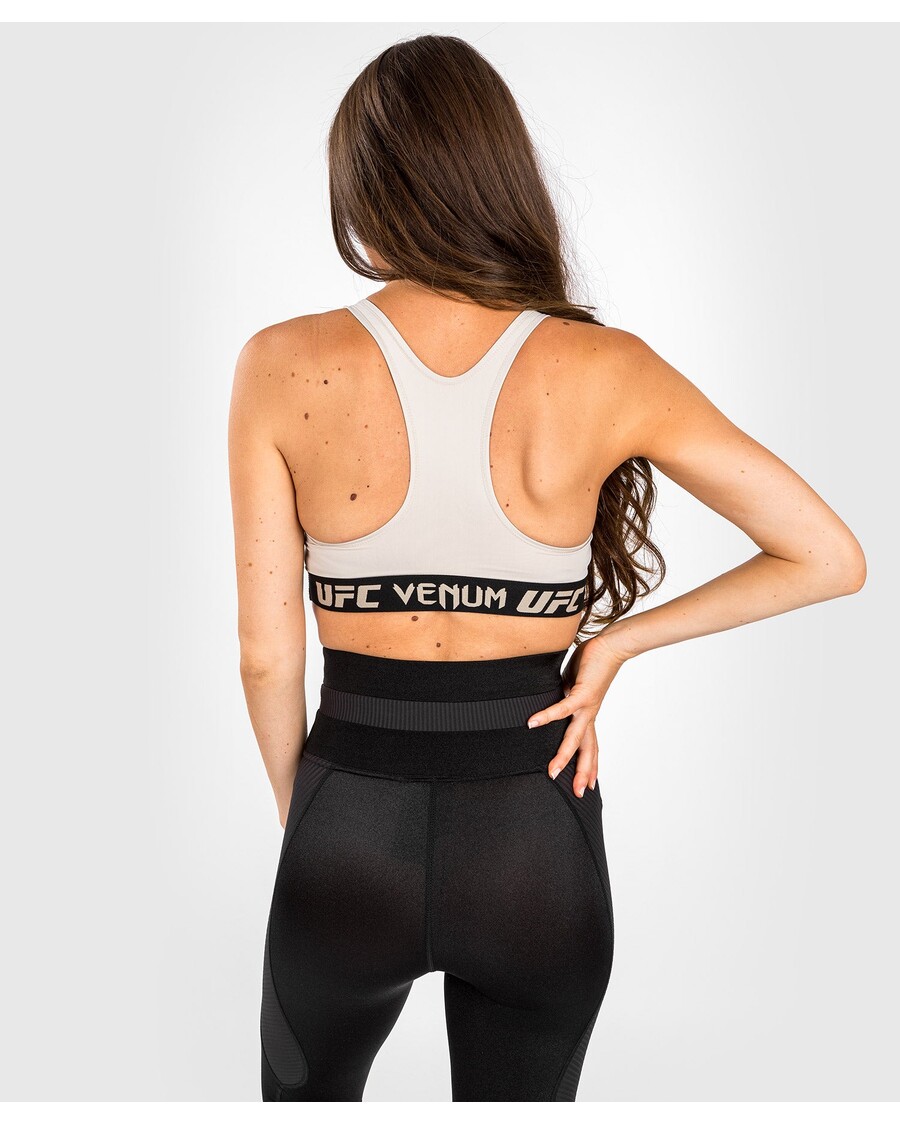 UFC Venum Authentic Fight Week 2.0 Women's Sports Bra - Sand/Black