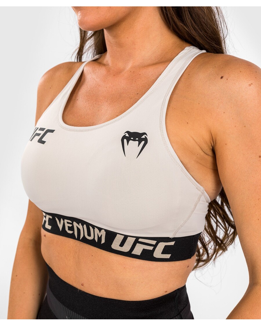 UFC Venum Authentic Fight Week 2.0 Women's Sports Bra - Sand/Black