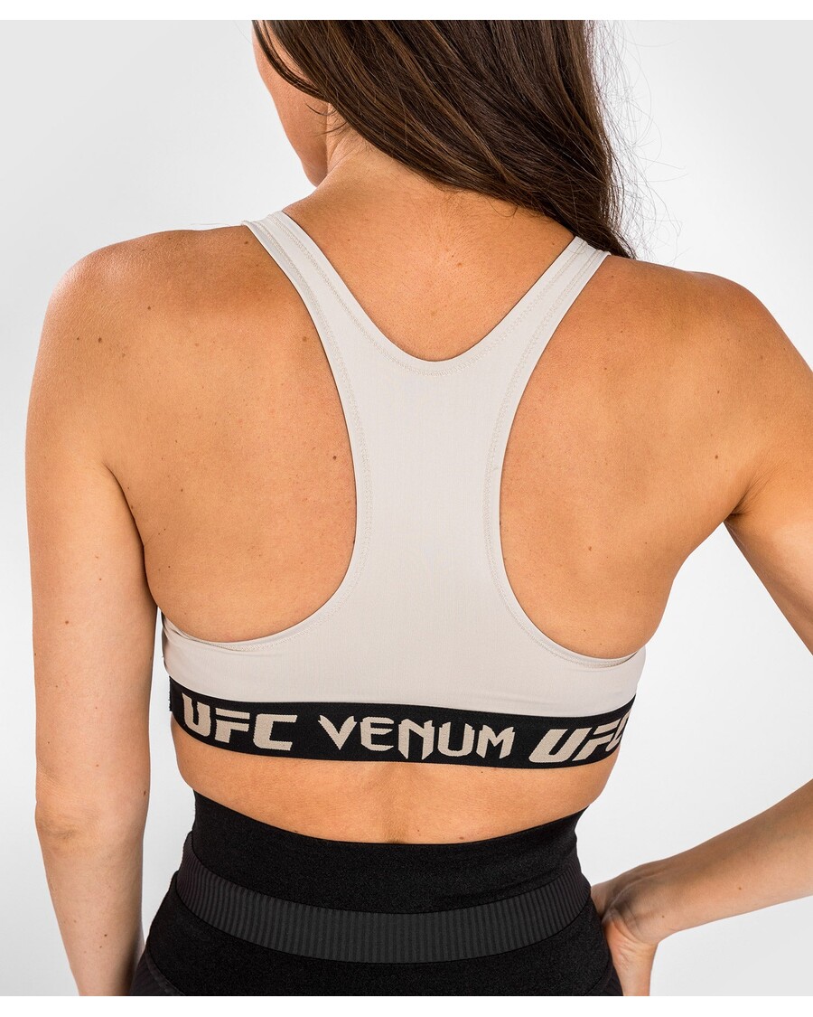 UFC Venum Authentic Fight Week 2.0 Women's Sports Bra - Sand/Black