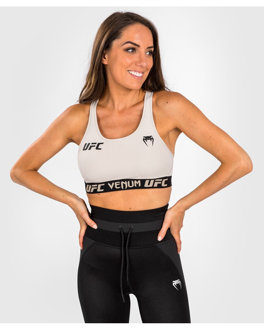 Bra Olahraga Wanita Ufc Venum Authenticfight Week 2.0 - Pasir/hitam