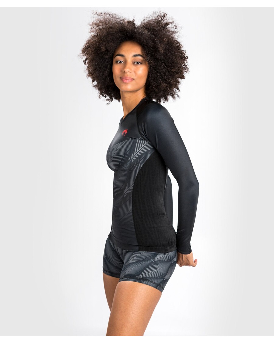 Venum Phantom ラッシュガード長袖 - 女性用 - ブラック/レッド