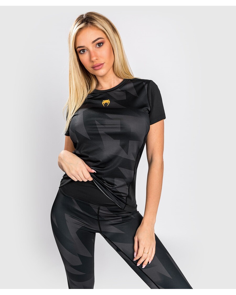 Venum Razor ドライテック T シャツ - 女性用 - ブラック/ゴールド