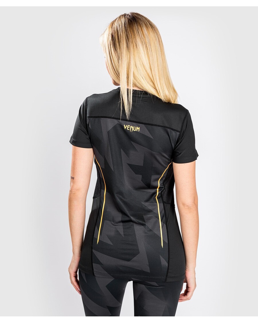 Venum Razor ドライテック T シャツ - 女性用 - ブラック/ゴールド