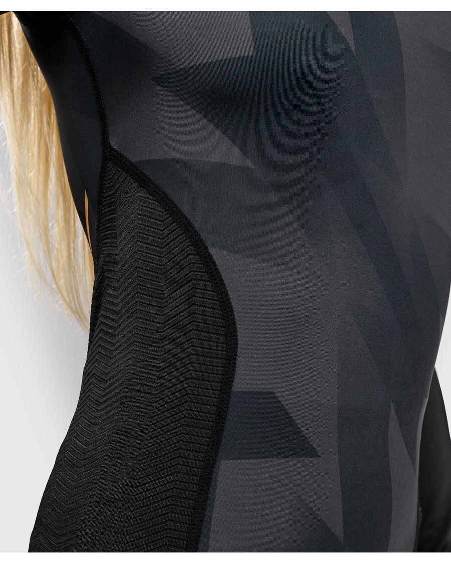 Venum Razor ラッシュガード - 長袖 - 女性用 - ブラック/ゴールド