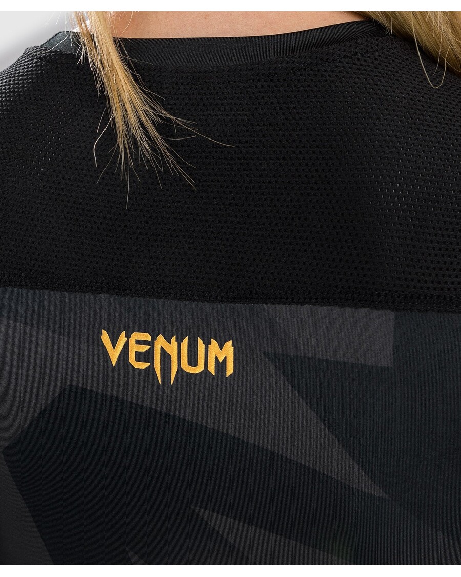 Venum Razor ラッシュガード - 長袖 - 女性用 - ブラック/ゴールド