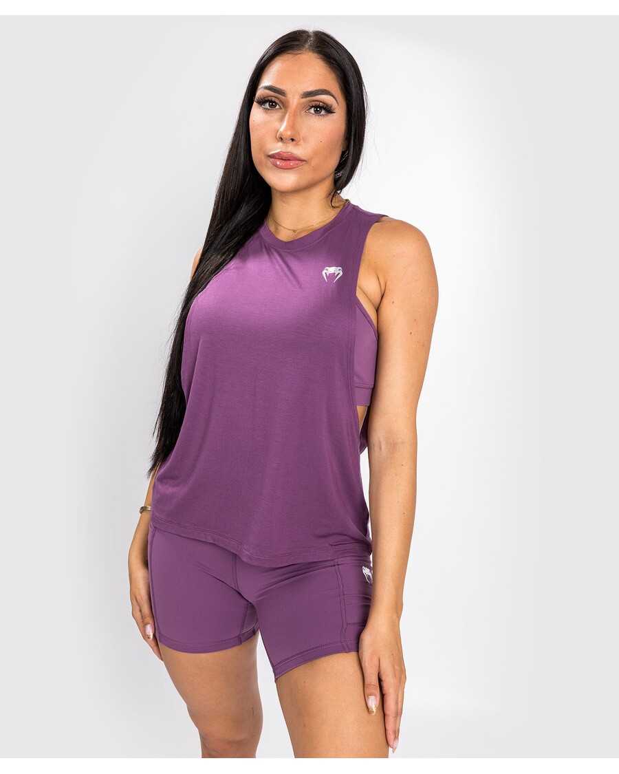 Tank Top Lengan Longgar Wanita Venum Essential - Anggrek Kehitaman/perak
