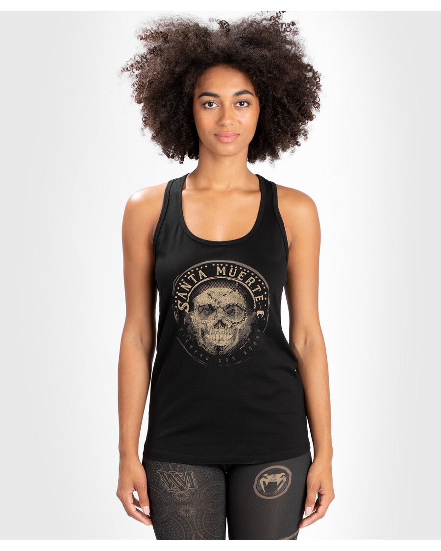 Venum Wanita Santa Muerte Sisi Gelap - Tank Top - Hitam/cokelat