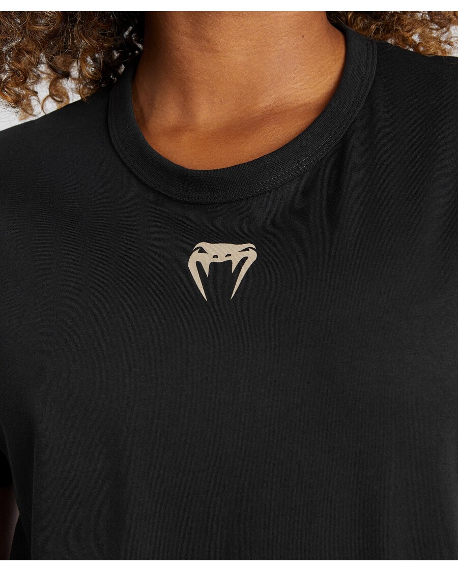 UFC アドレナリン By ヴェナム ファイト ウィーク レディース 半袖 コットン T シャツ - ブラック