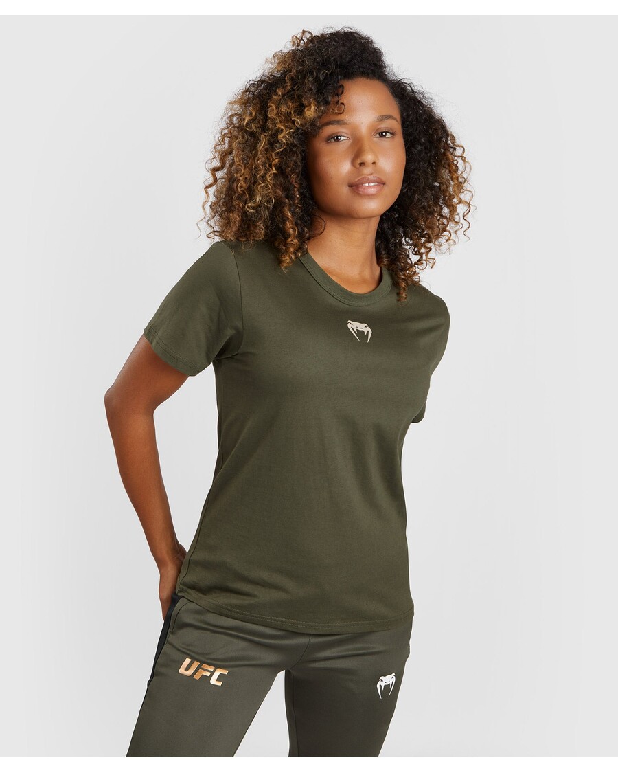 UFC Adrenaline by Venum Fight Week Women’s Short-sleeve Cotton T-shirt  - Khaki