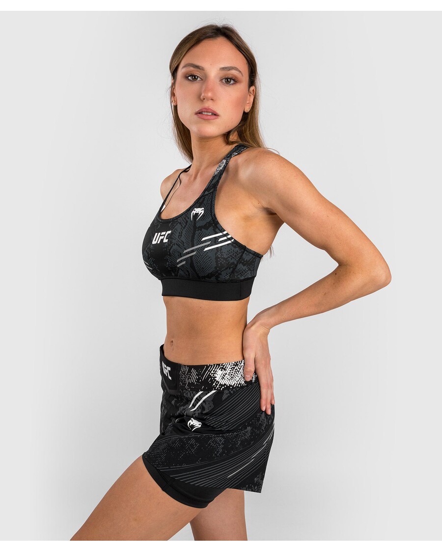 Ufc Adrenaline By Venum חזיית ספורט לנשים אותנטית Fight Night - שחורה