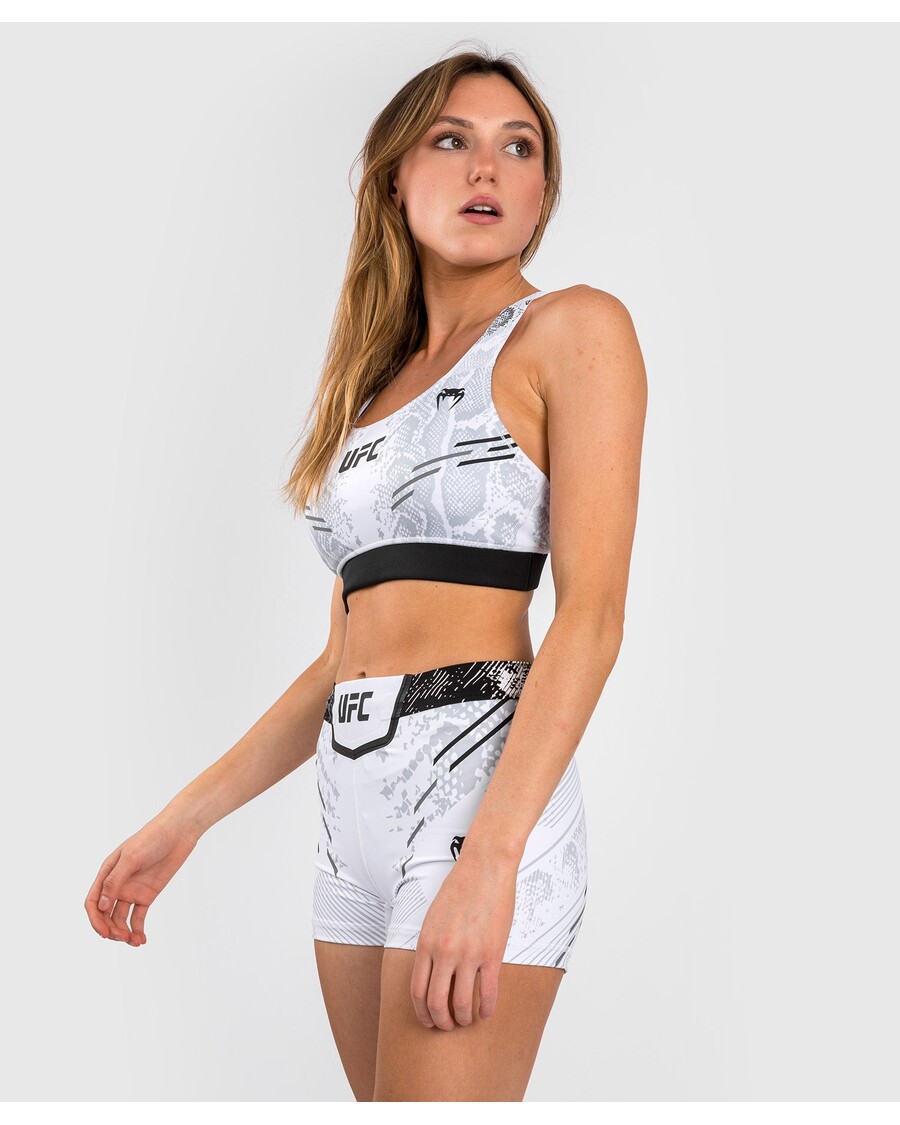 UFC アドレナリン By ヴェナム オーセンティック ファイト ナイト 女性用スポーツブラ - ホワイト