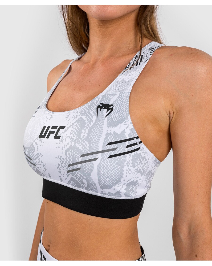 UFC アドレナリン By ヴェナム オーセンティック ファイト ナイト 女性用スポーツブラ - ホワイト