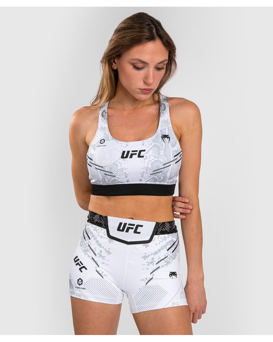 Ufc Adrenalin Oleh Venum Bra Olahraga Wanita Pertarungan Malam Otentik - Putih