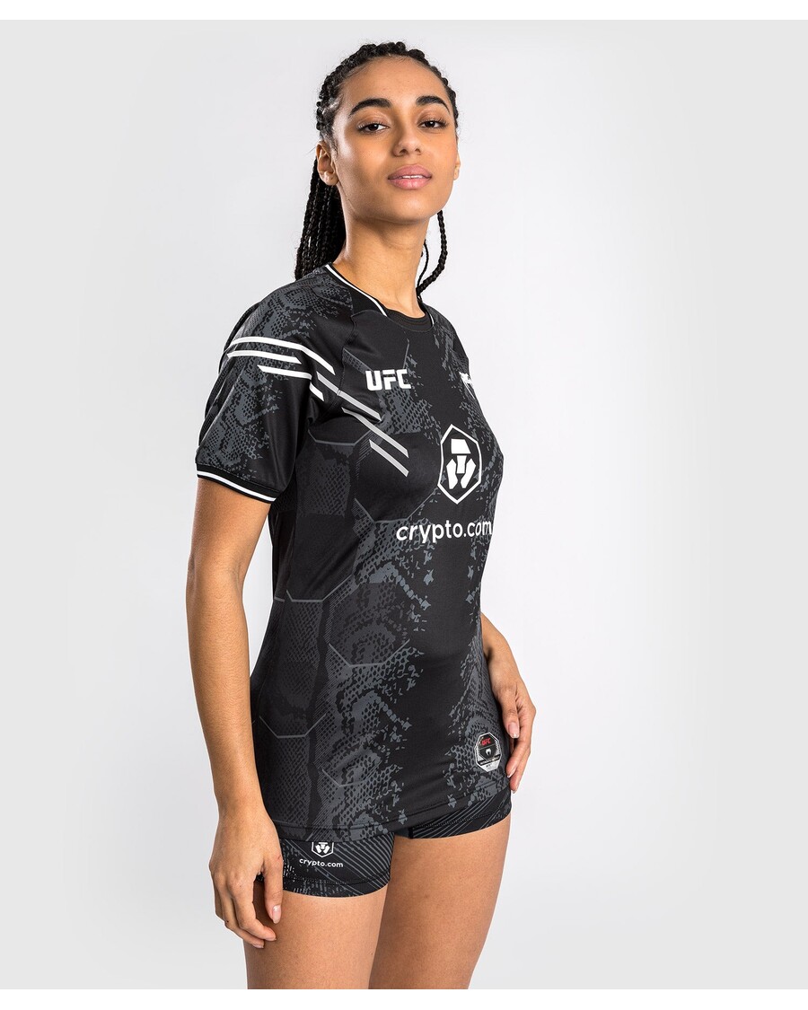 Ufc Adrenaline By Venum אותנטי קרב ליל חולצה לנשים - שחור