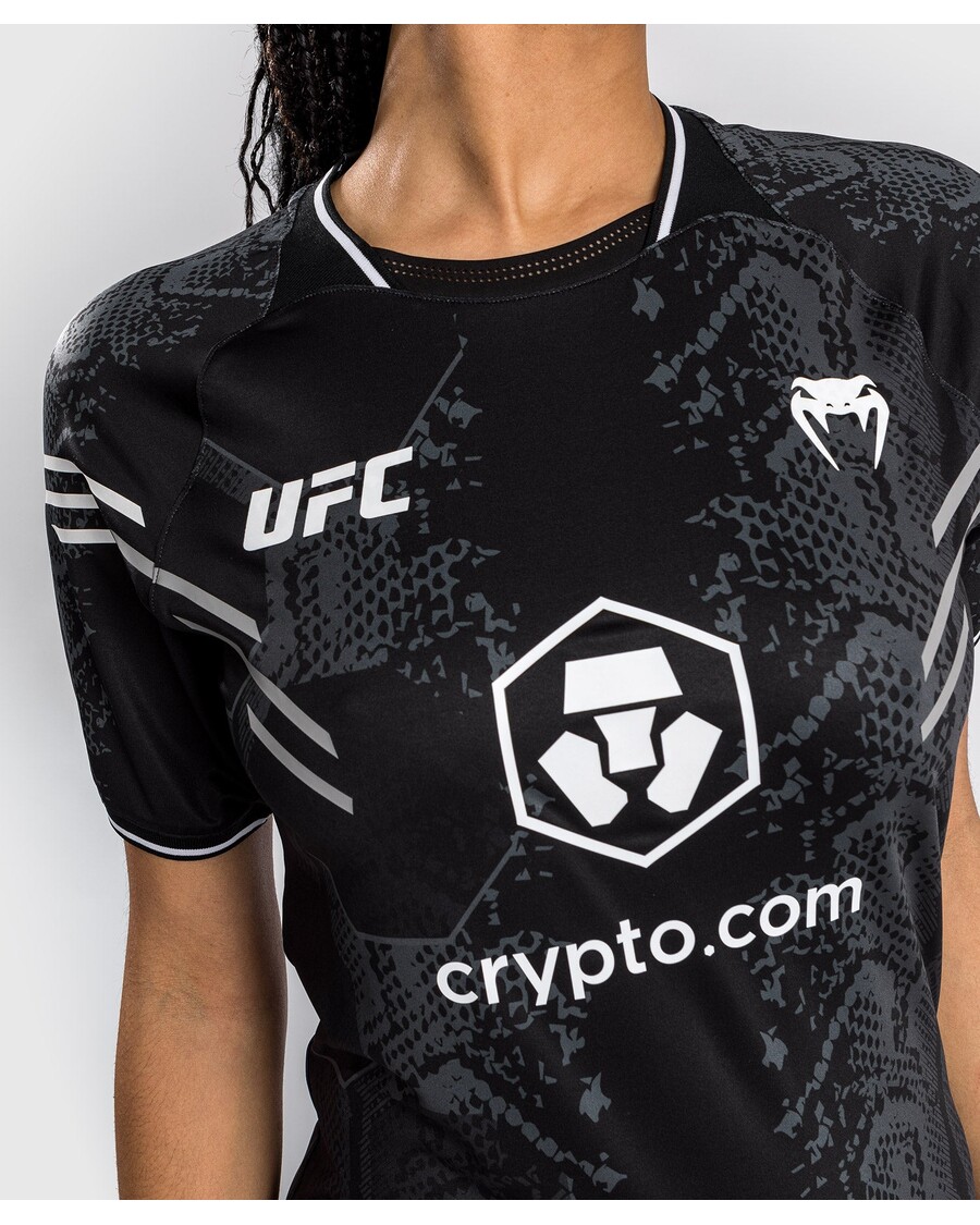 Ufc Adrenaline By Venum אותנטי קרב ליל חולצה לנשים - שחור