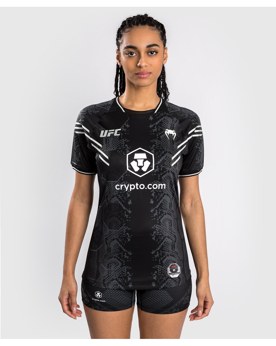 Ufc Adrenaline By Venum אותנטי קרב ליל חולצה לנשים - שחור