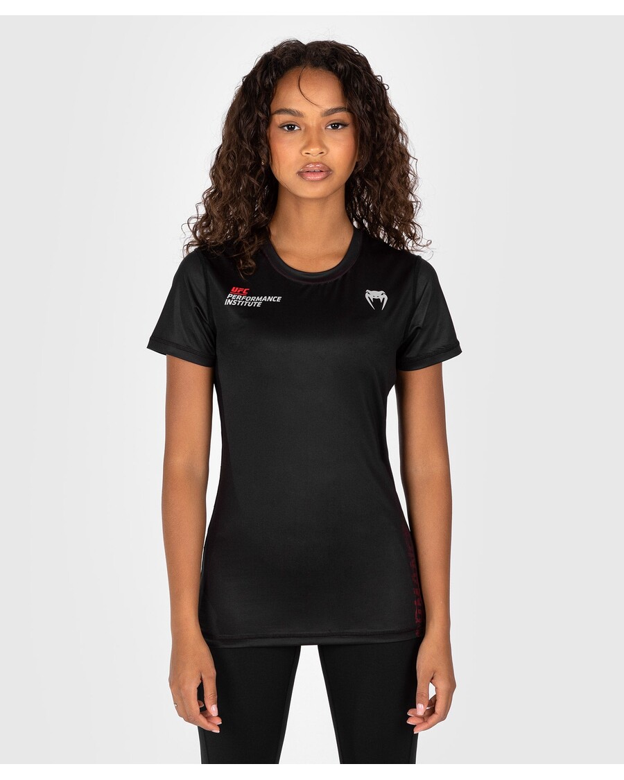 UFC Venum Performance Institute 2.0 Women’s Dry-Tech Shirt - Black/Red