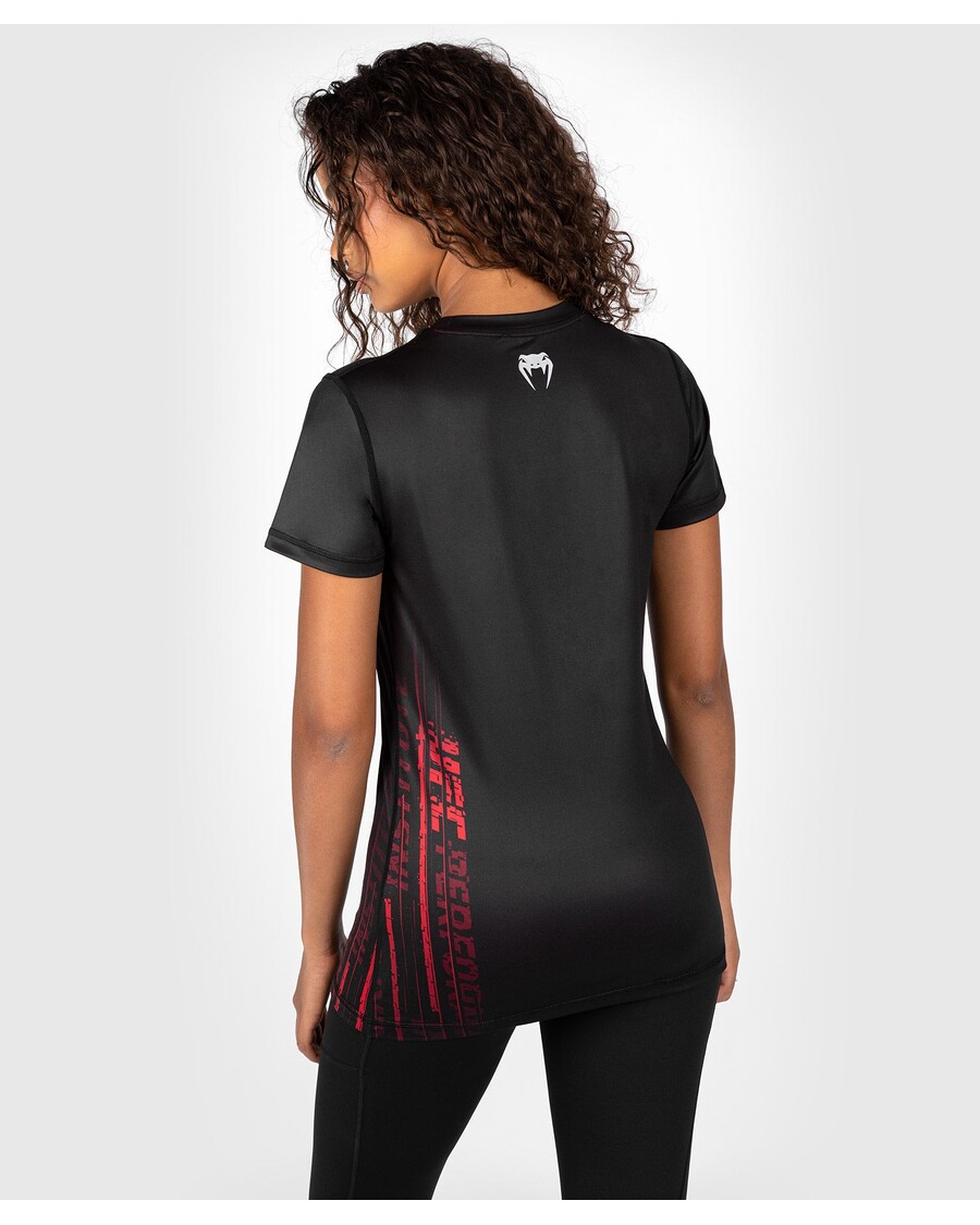 UFC Venum Performance Institute 2.0 Women’s Dry-Tech Shirt - Black/Red